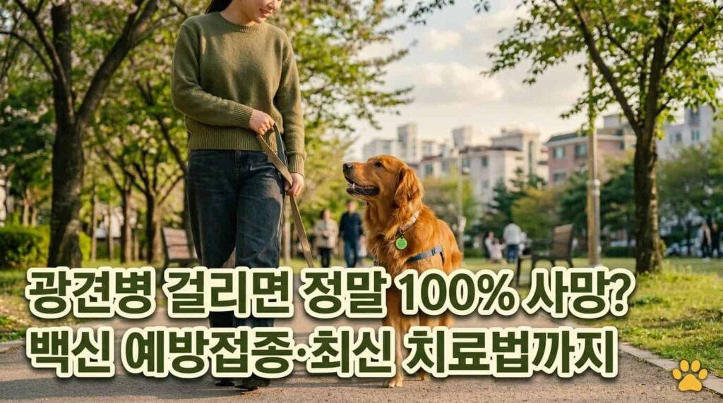 강아지 광견병 백신 예방접종 치료법 사망률