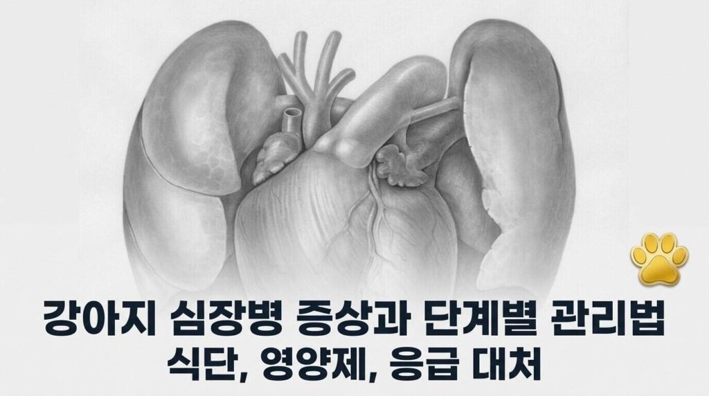 강아지 심장병 증상 단계별 관리 식단 영양제 응급대처