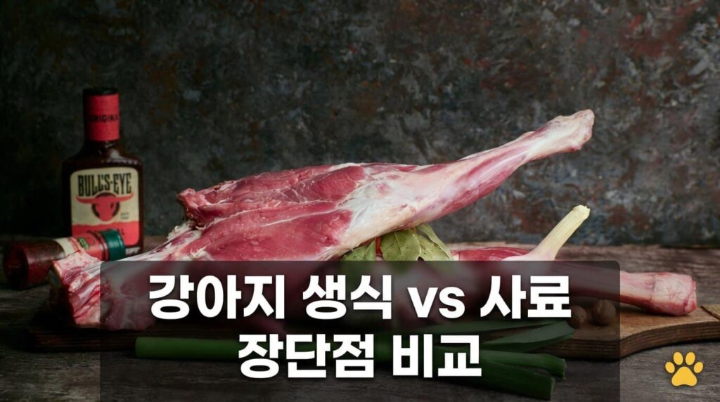 강아지 생식 vs 사료 장단점 비교 선택 가이드