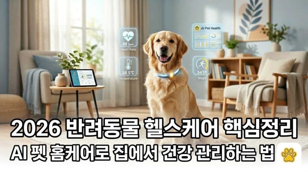 2026 반려동물 헬스케어 AI 펫 홈케어 건강 관리