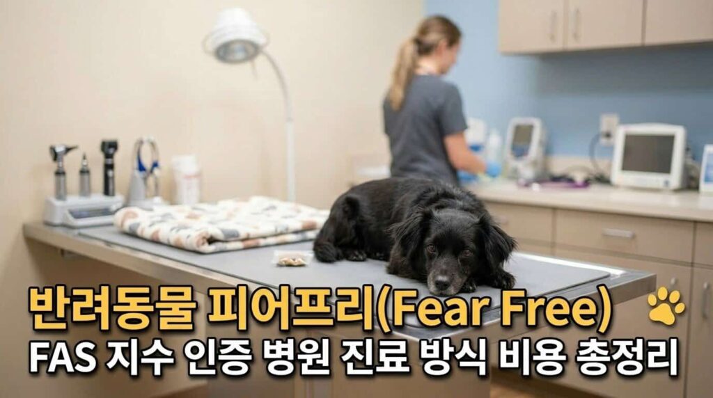 반려동물 피어프리 Fear Free FAS 시수 인증 병원 진료 방식 비용