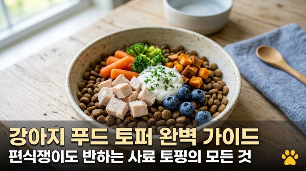 강아지 푸드 토퍼 완벽 가이드 편식쟁이 사료 토핑