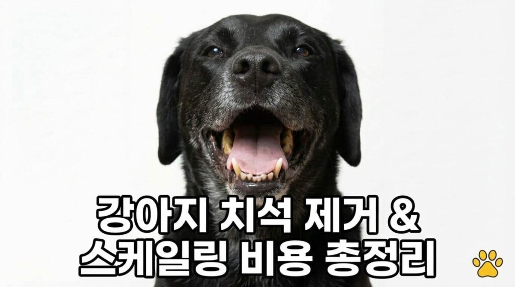 강아지 치석 제거 스케일링 비용 총정리 구강관리