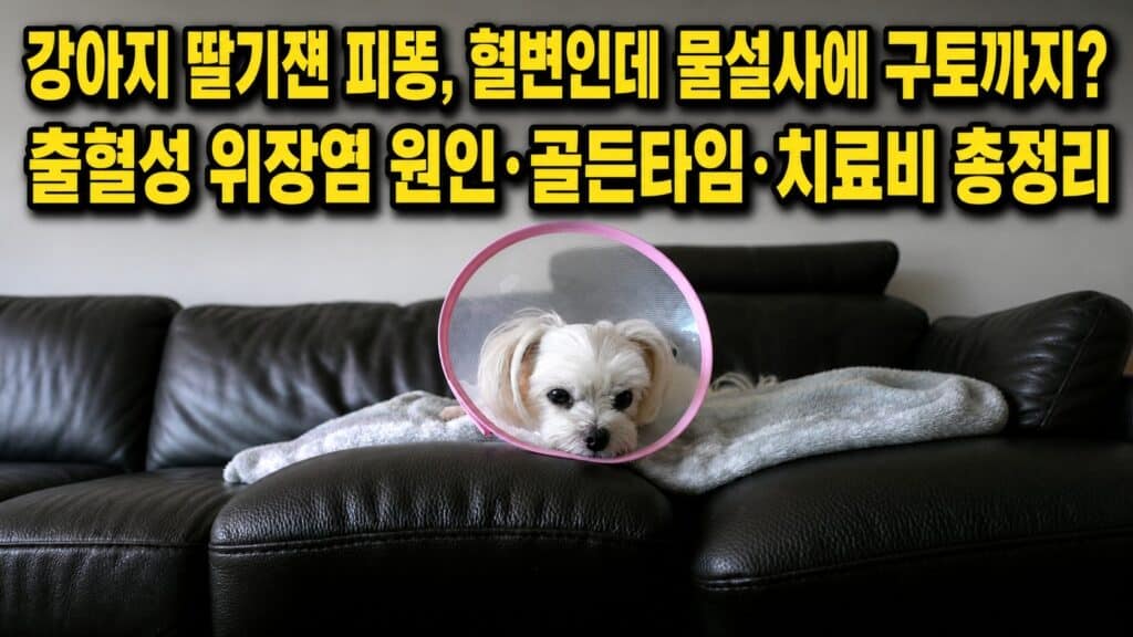 딸기잼 혈변 증상을 보인 인천 청라 펫샵의 말티즈 강아지