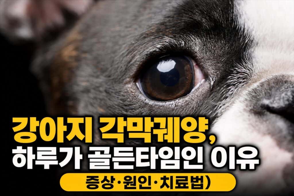 강아지 각막궤양 하루가 골든타임인 이유 증상 원인 치료법 안내 썸네일