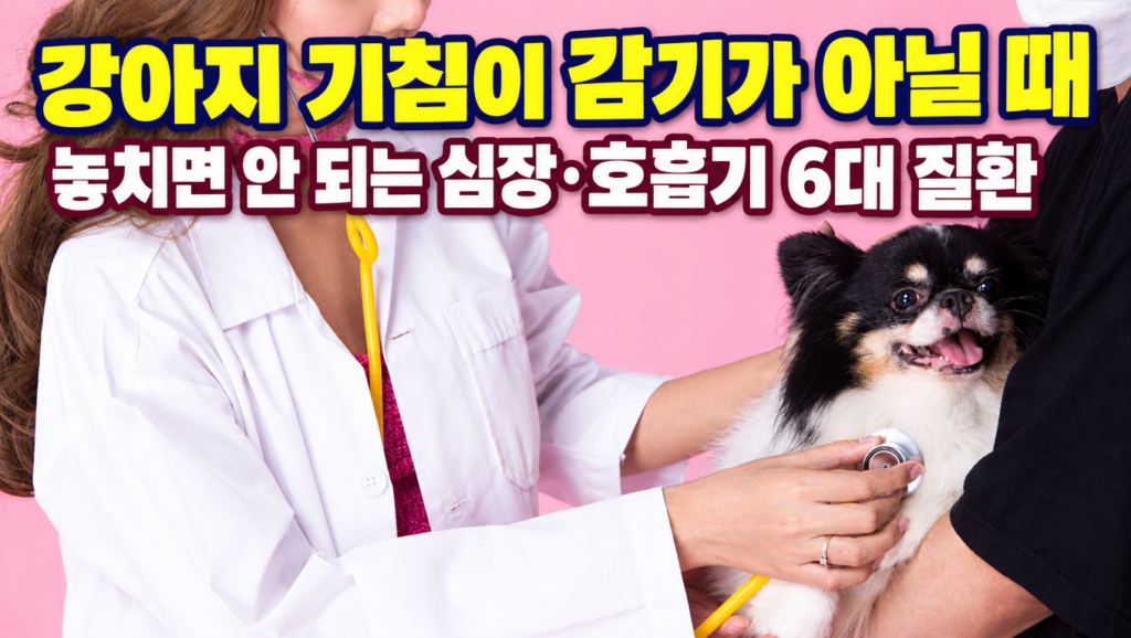 강아지 기침이 감기가 아닐 때 놓치면 안 되는 심장 호흡기 6대 질환 완벽 가이드 썸네일