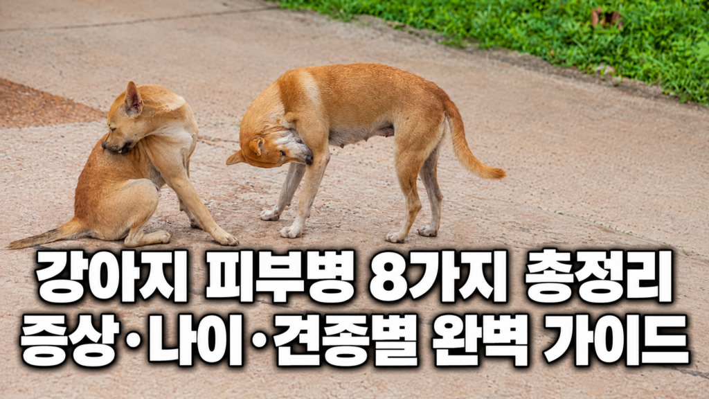 증상만 보고는 구별하기 어려운 강아지 피부병